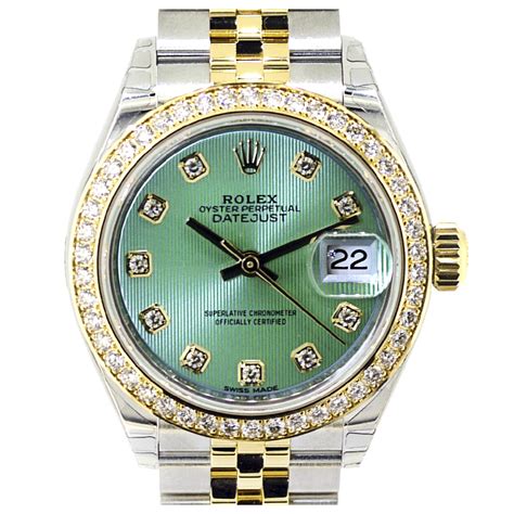 rolex lady green